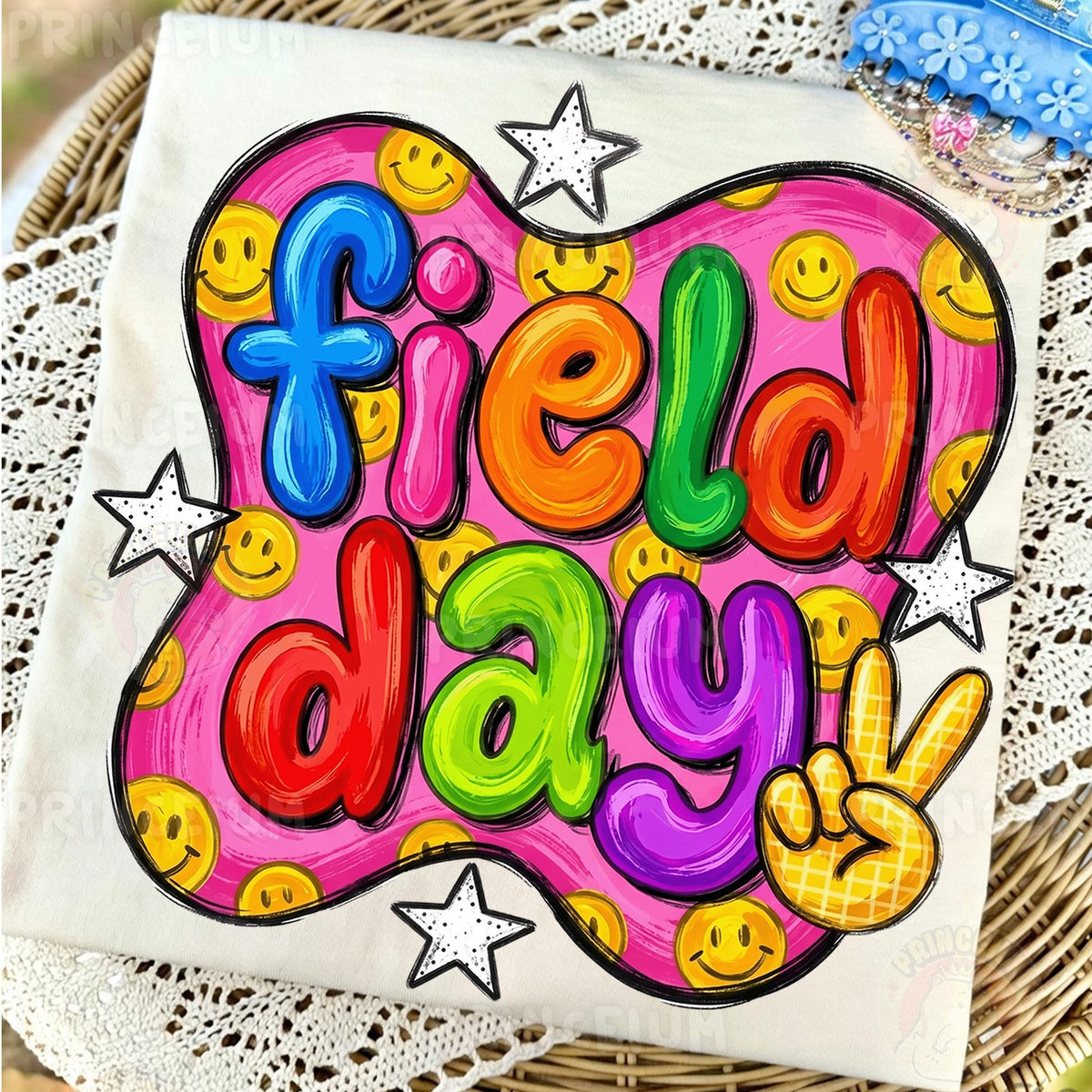 Groovy Field Day Smiley