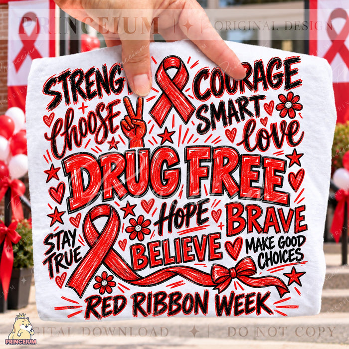 Red Ribbon Week Drug Free