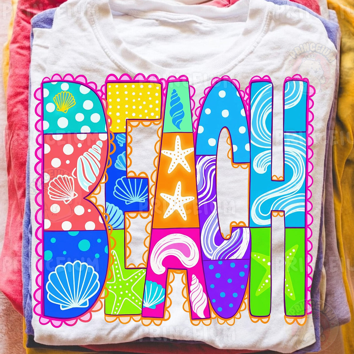 Colorful Patchwork Beach