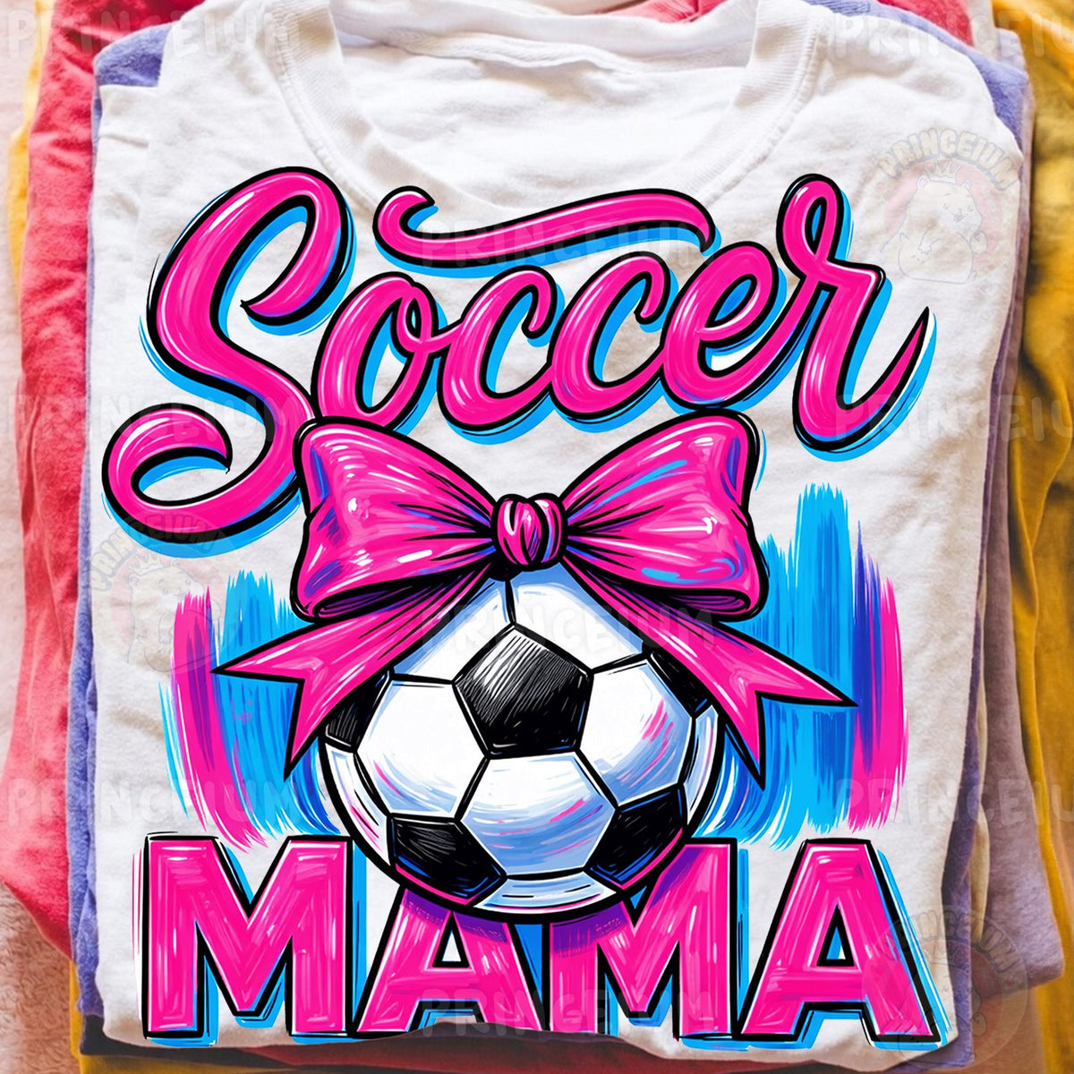 Soccer Mama Pink Bow
