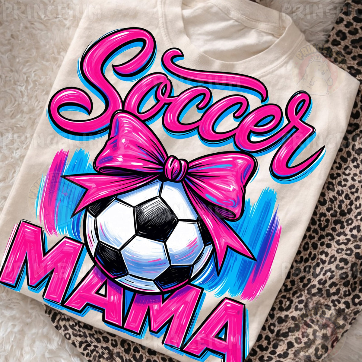 Soccer Mama Pink Bow