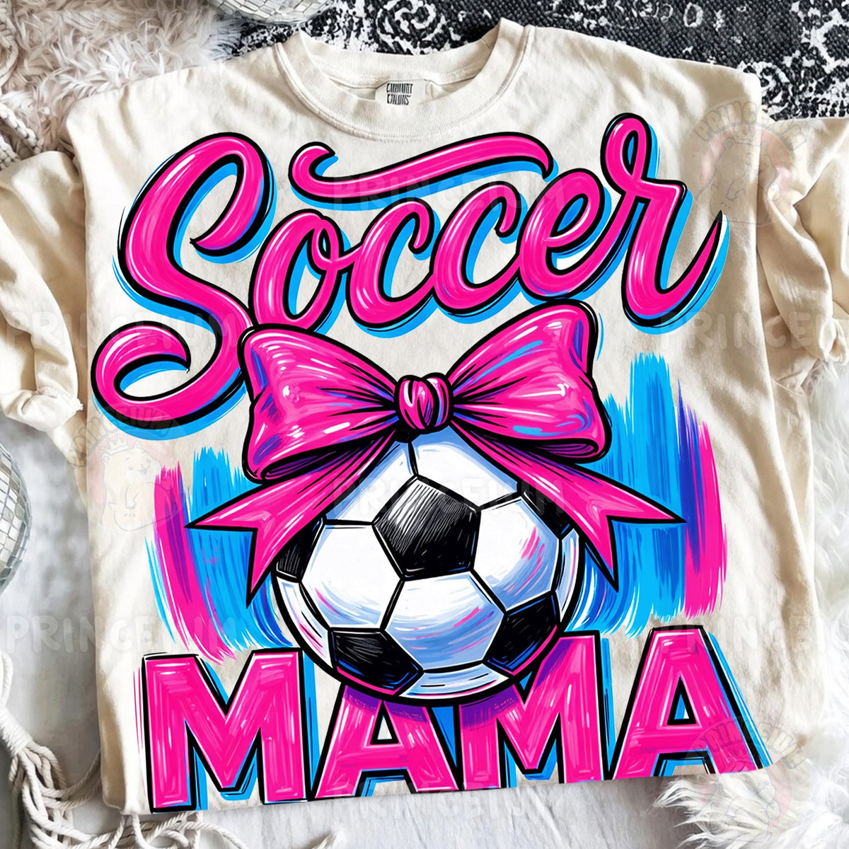 Soccer Mama Pink Bow