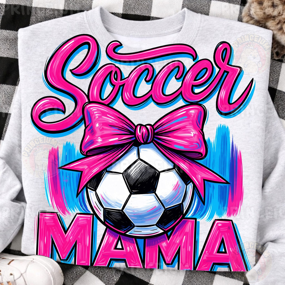 Soccer Mama Pink Bow