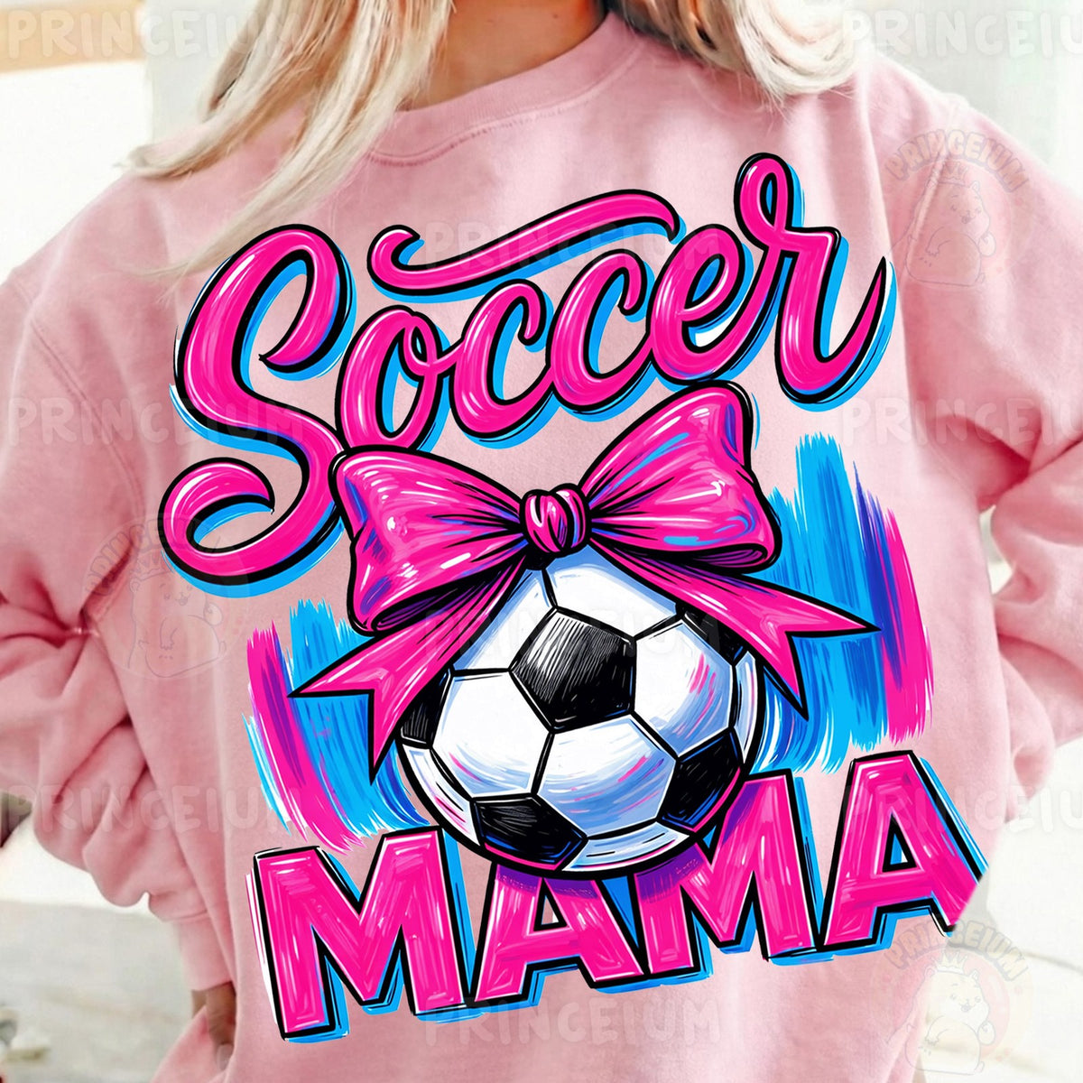 Soccer Mama Pink Bow