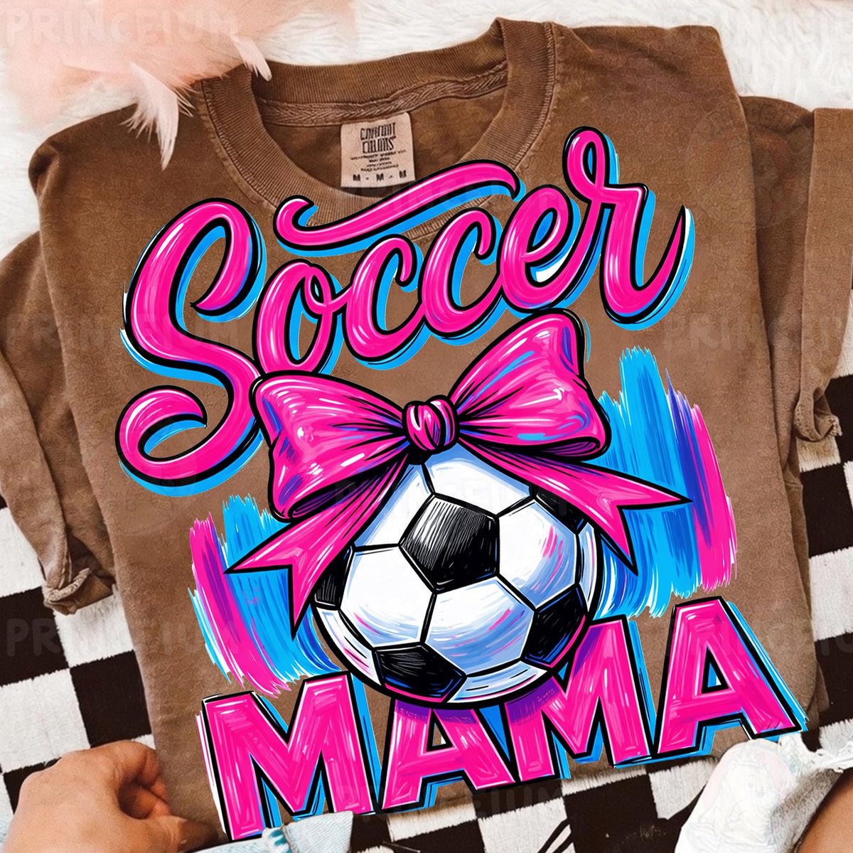 Soccer Mama Pink Bow