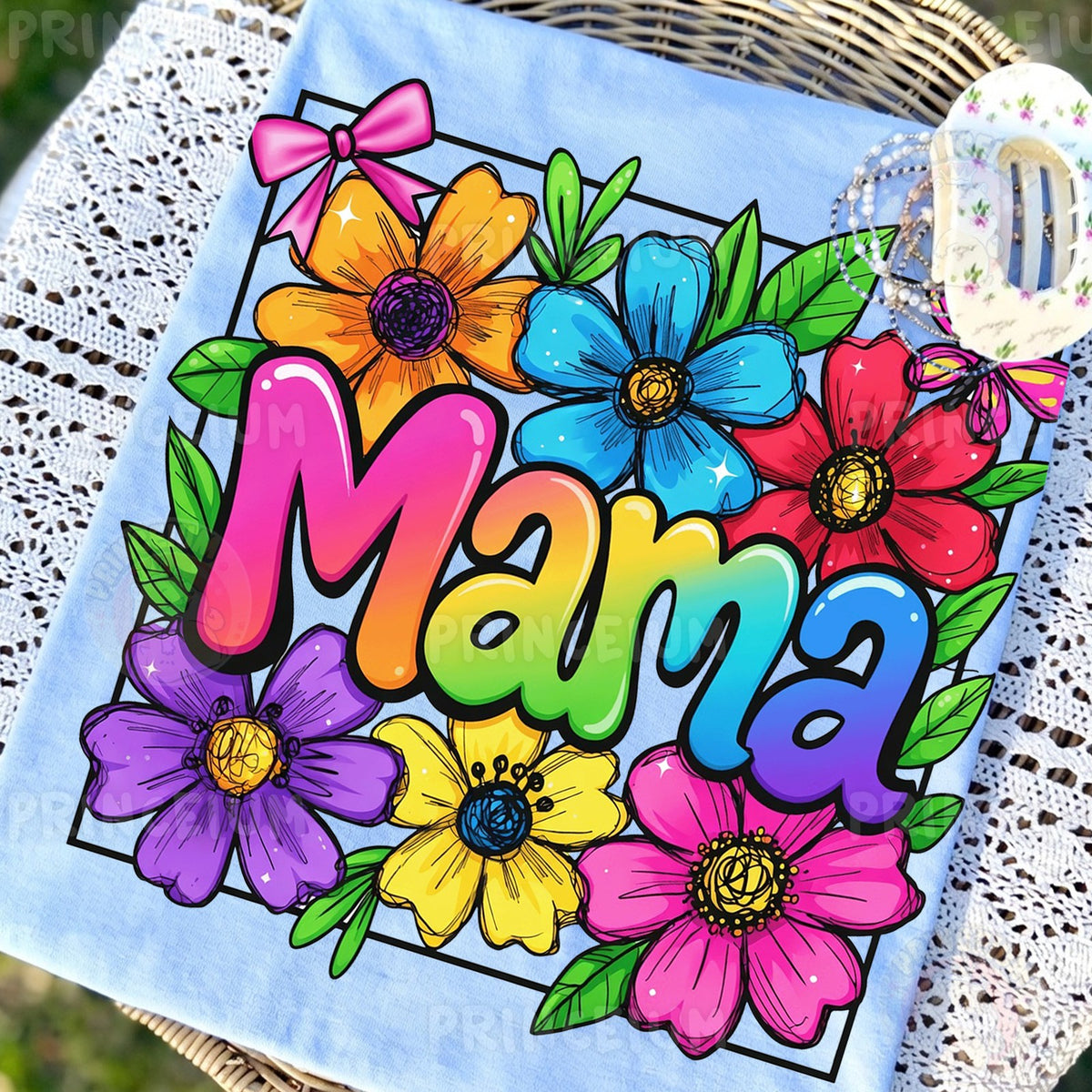 Rainbow Floral Mama