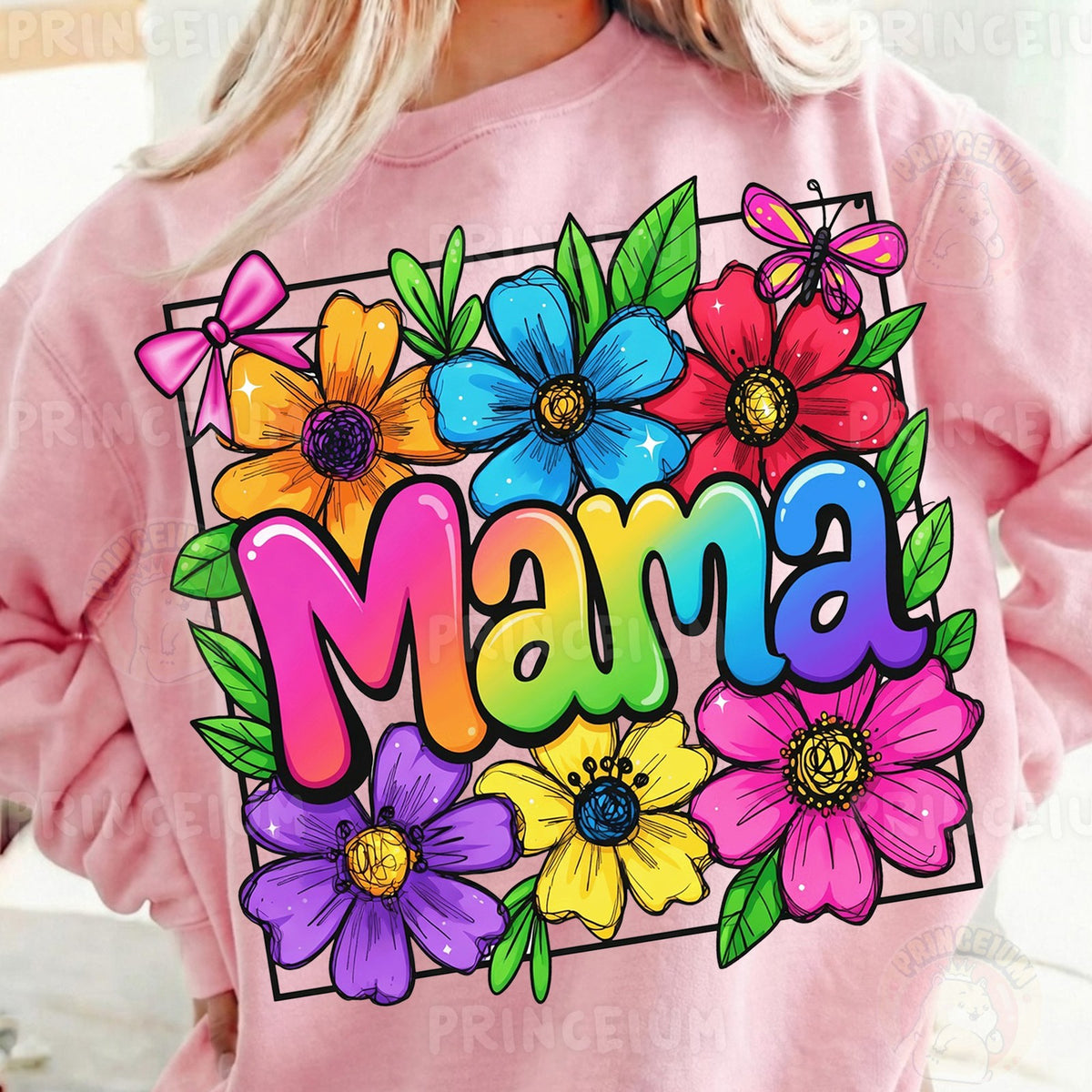 Rainbow Floral Mama