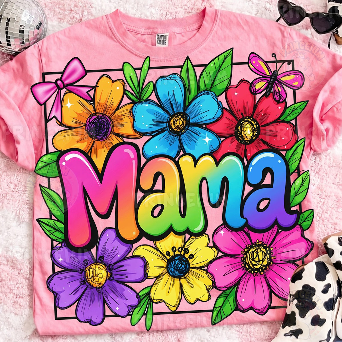 Rainbow Floral Mama