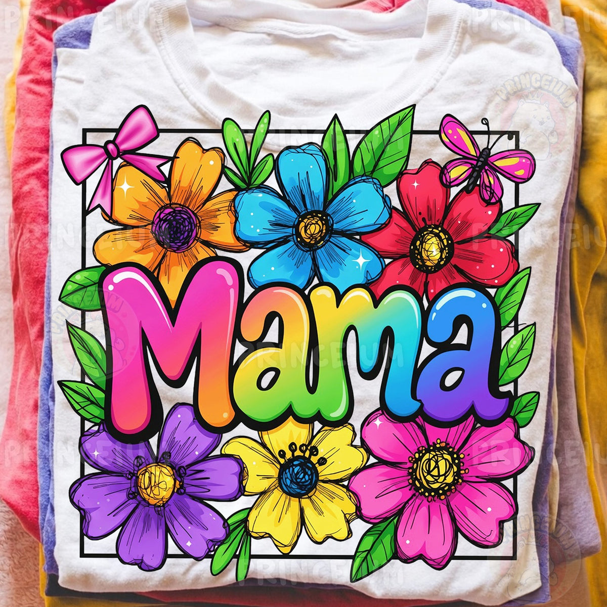 Rainbow Floral Mama