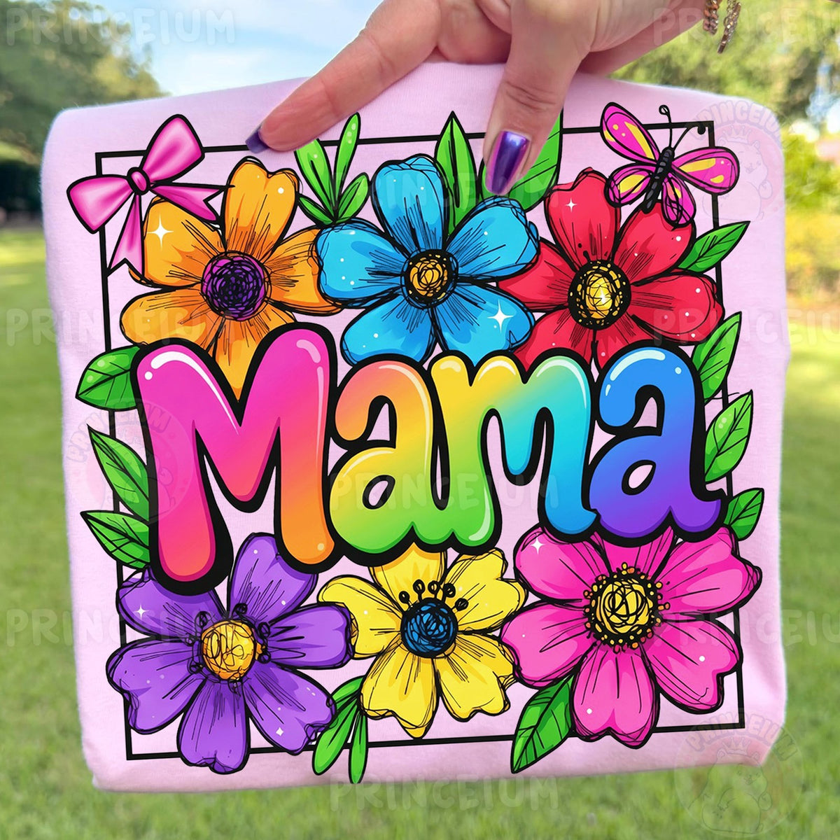 Rainbow Floral Mama