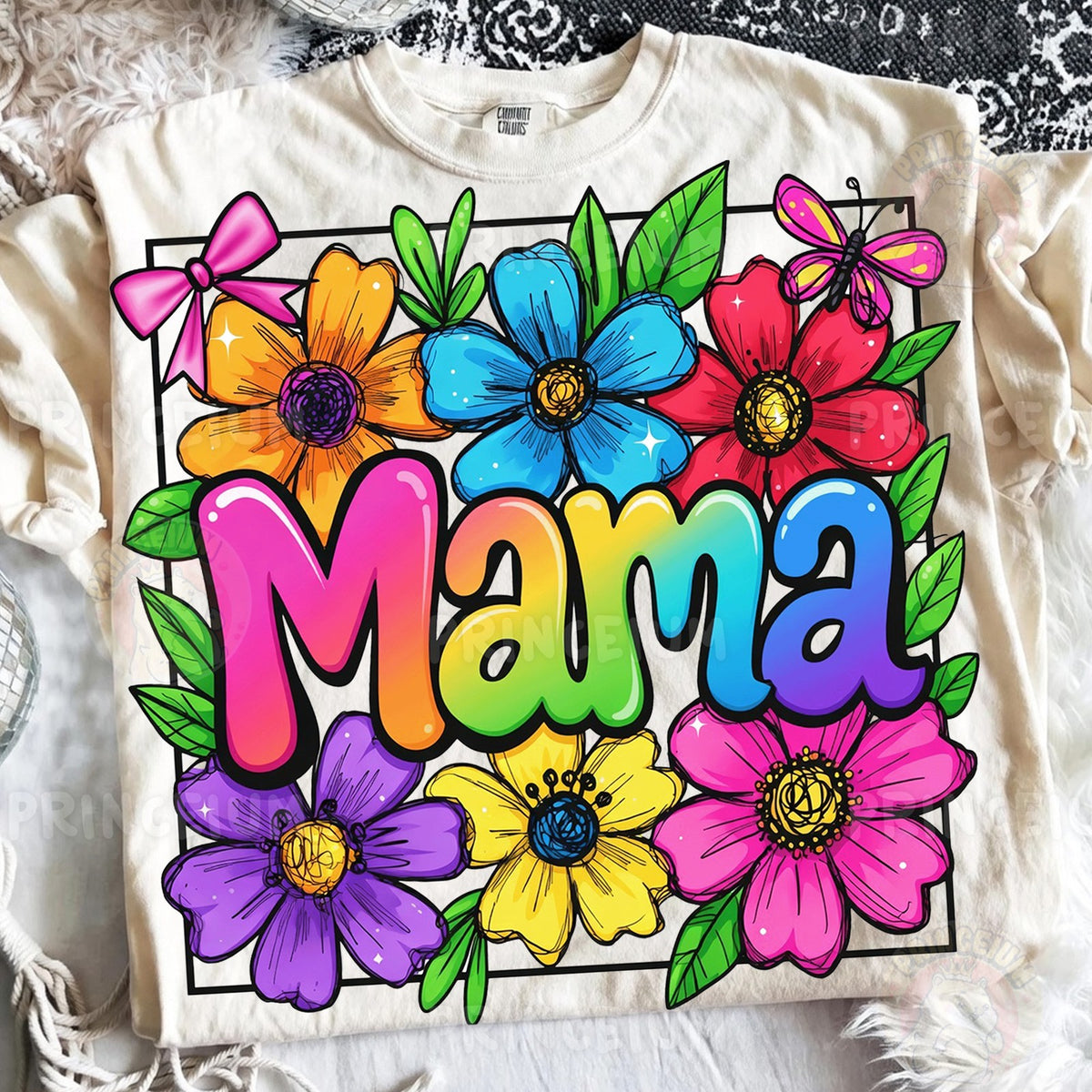 Rainbow Floral Mama