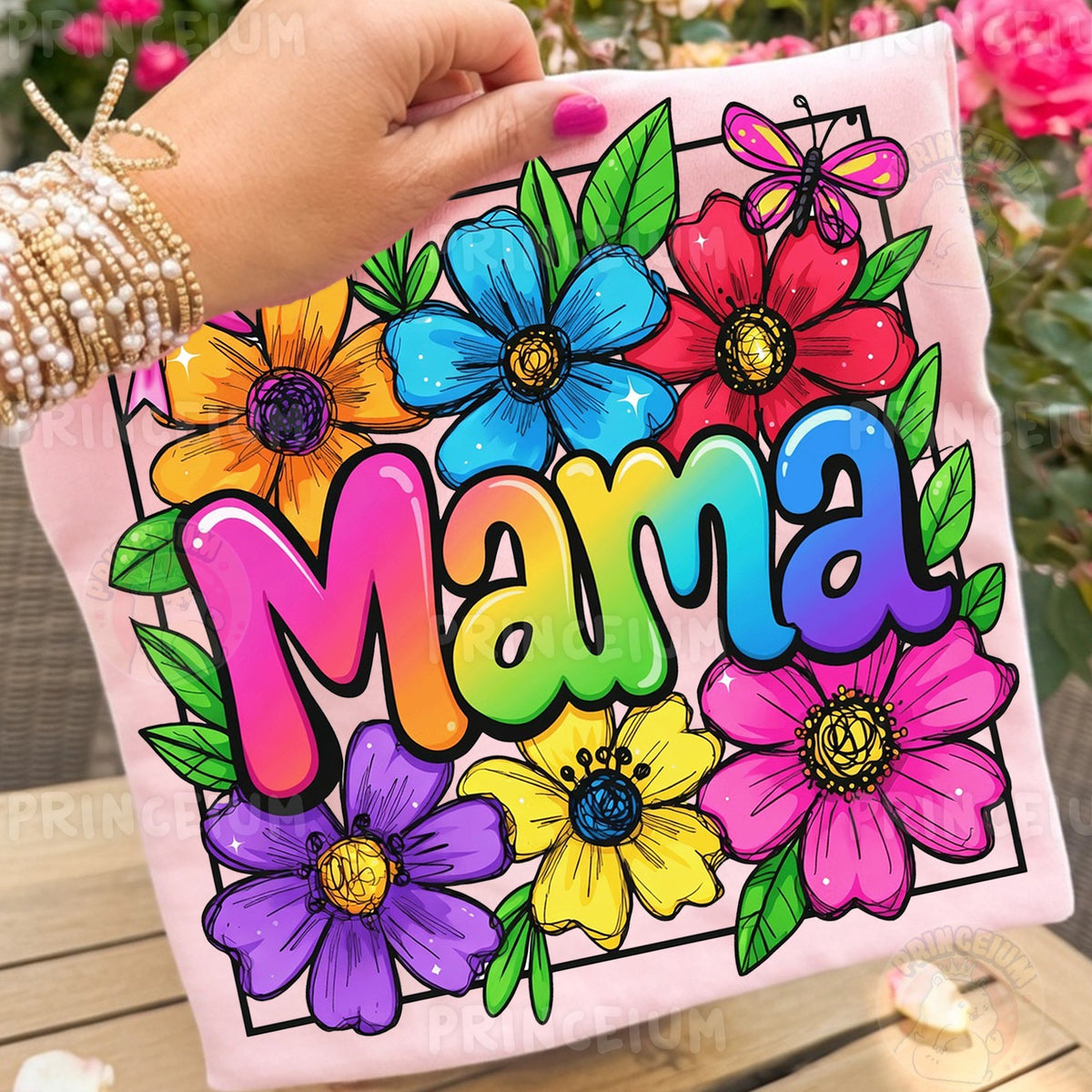 Rainbow Floral Mama