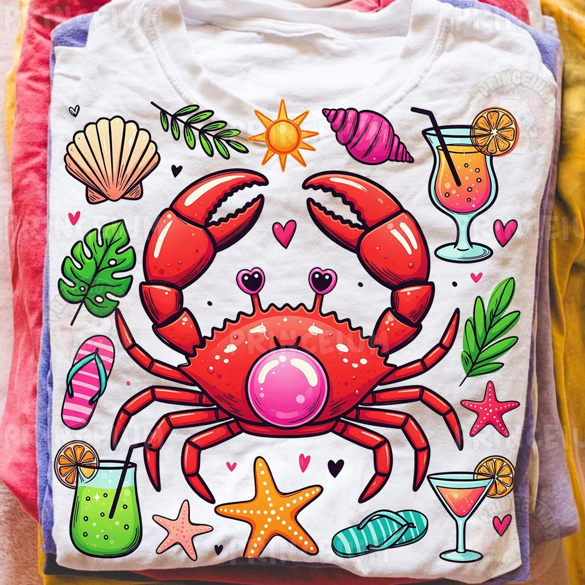 Beach Crab Summer Vibes