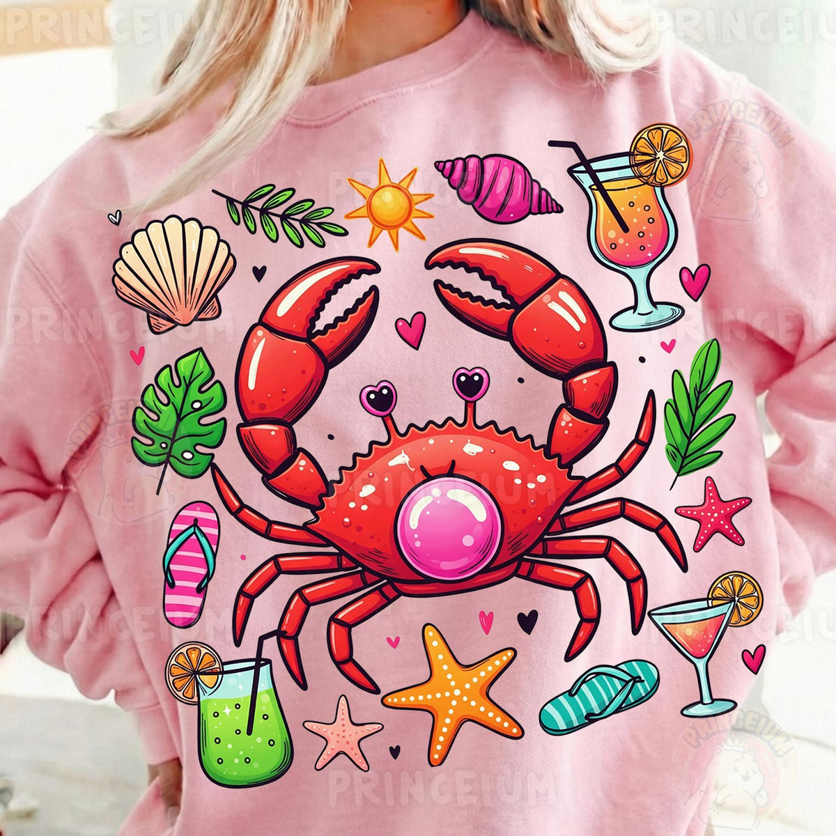 Beach Crab Summer Vibes