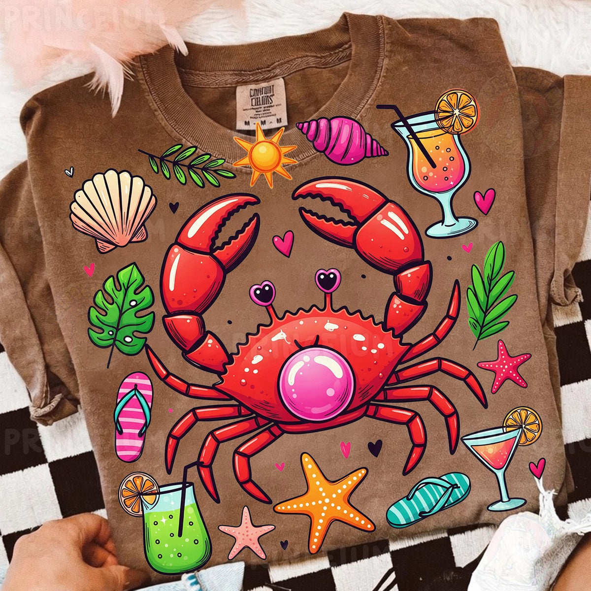 Beach Crab Summer Vibes