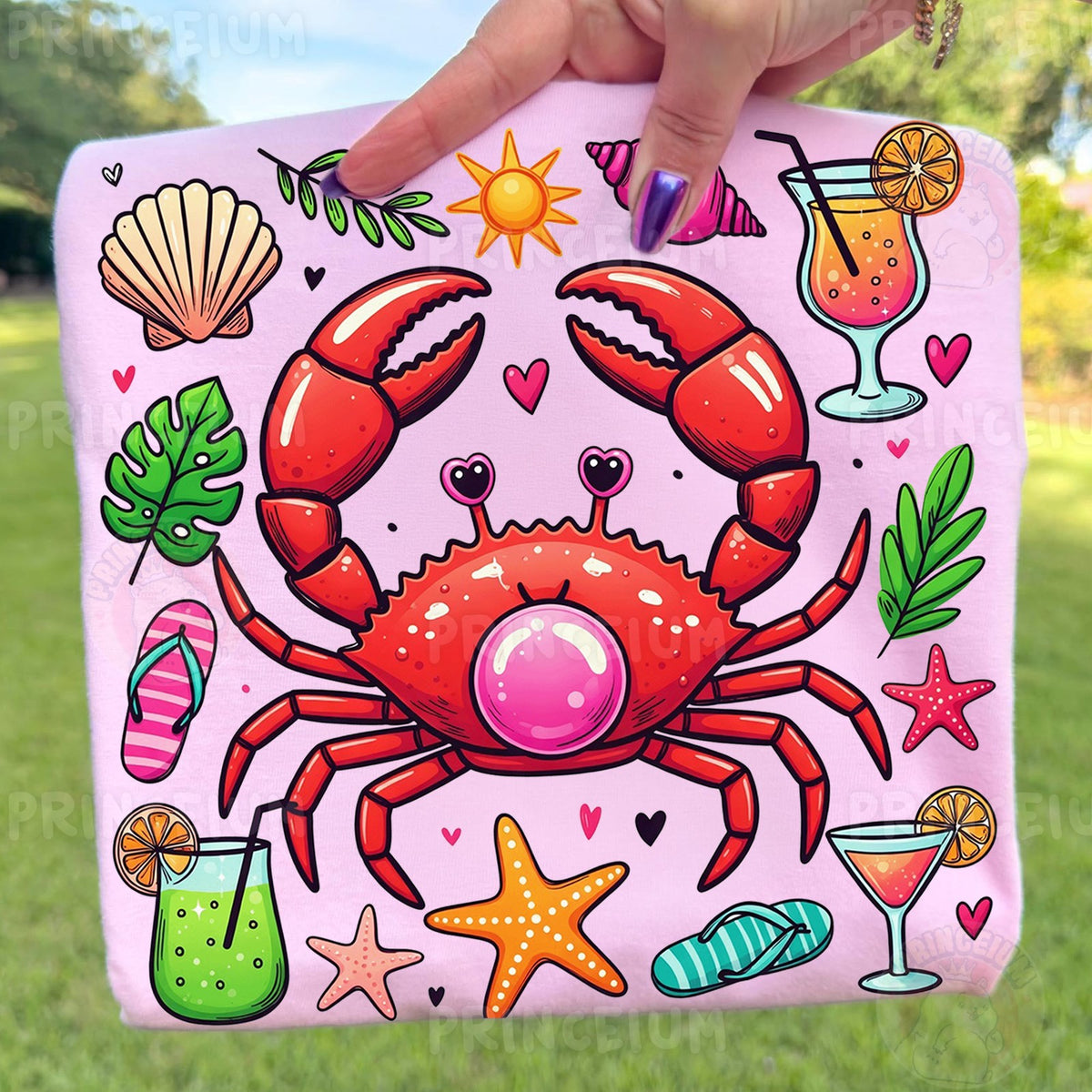 Beach Crab Summer Vibes