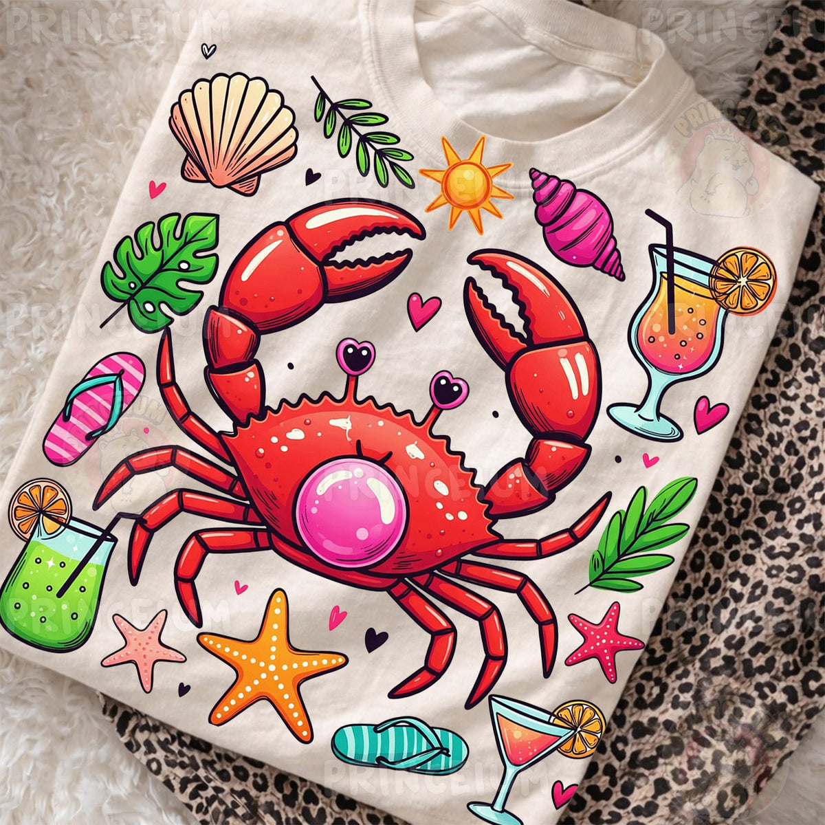 Beach Crab Summer Vibes