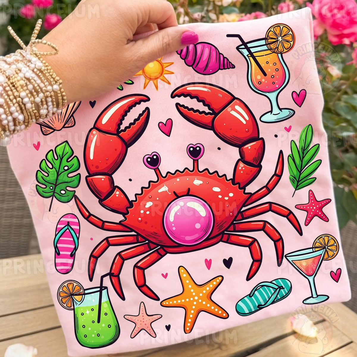 Beach Crab Summer Vibes