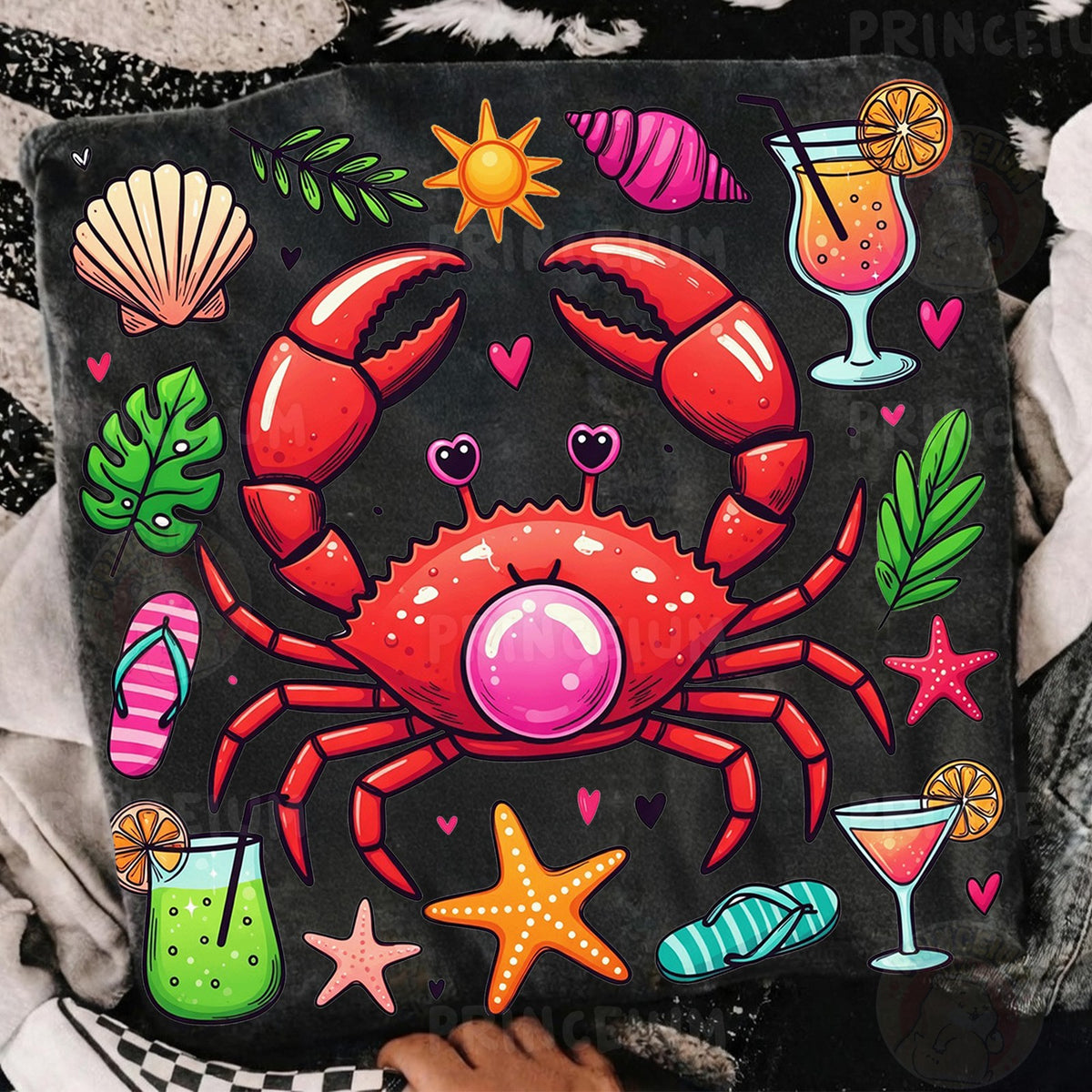 Beach Crab Summer Vibes