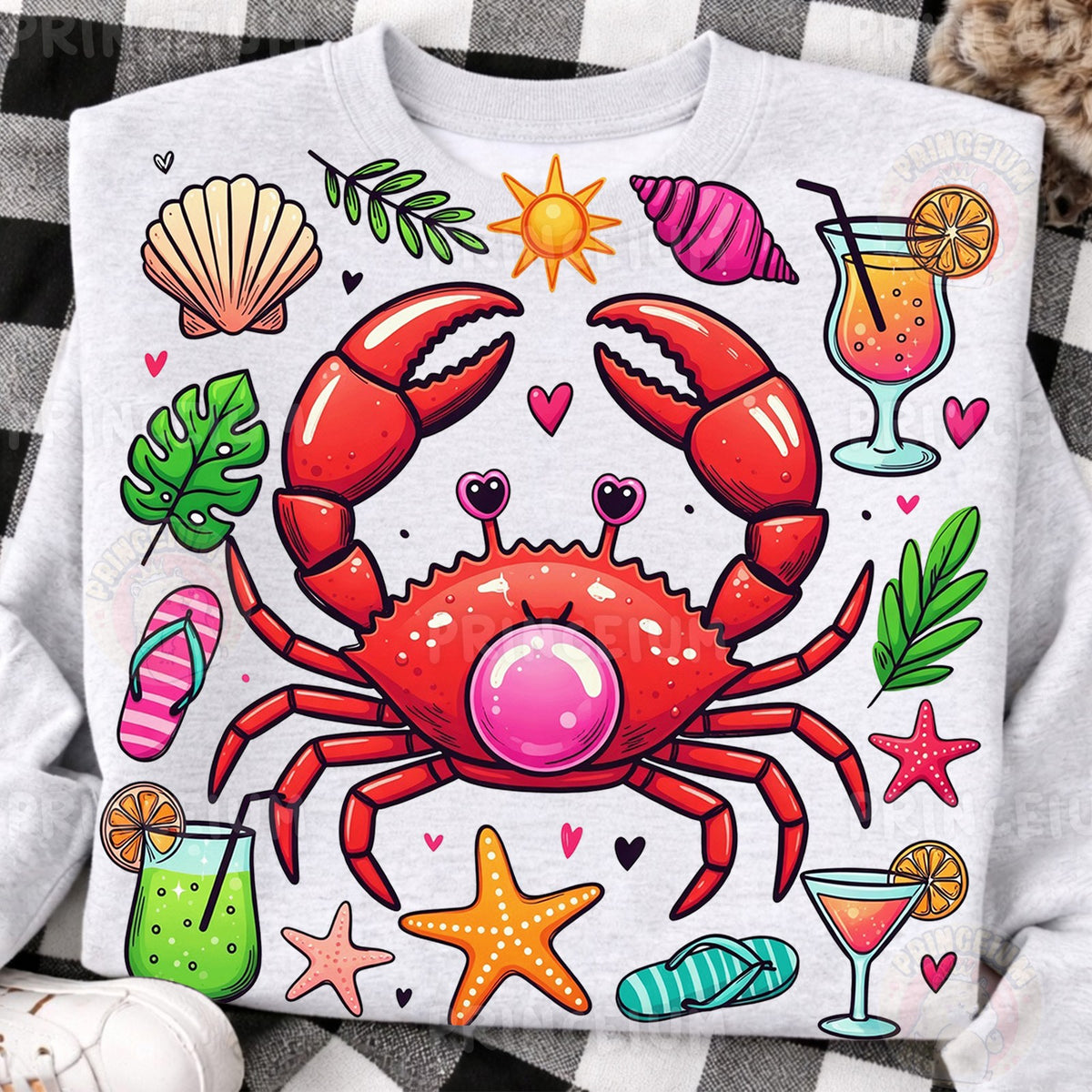 Beach Crab Summer Vibes