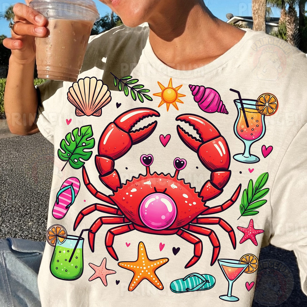 Beach Crab Summer Vibes