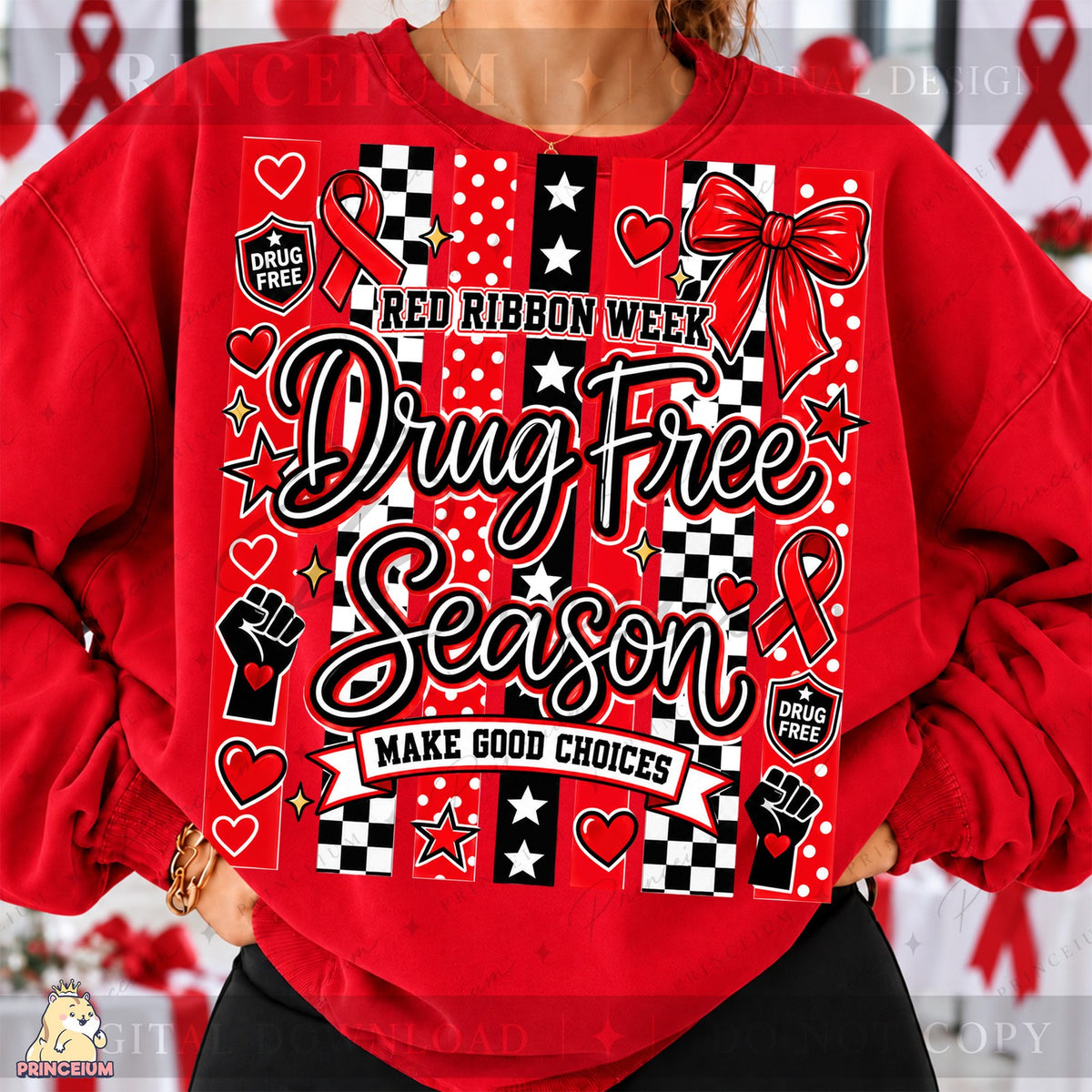 Red Ribbon Week Drug Free Season