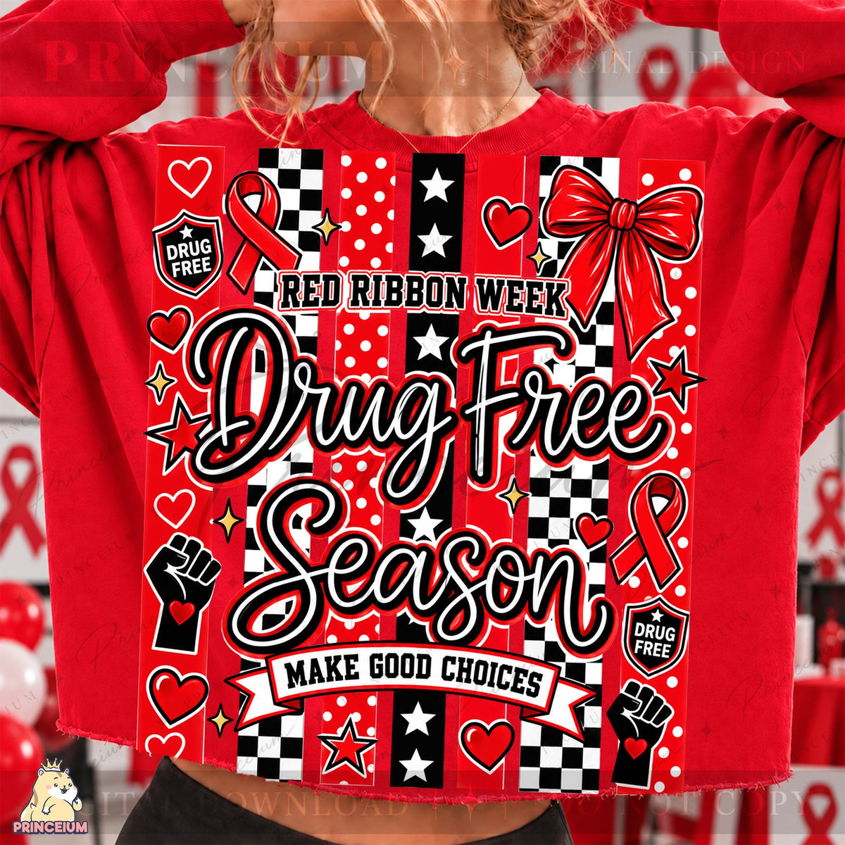 Red Ribbon Week Drug Free Season