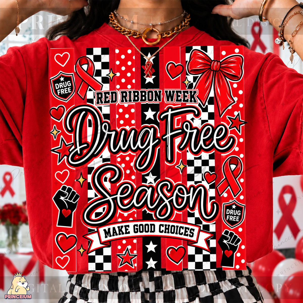 Red Ribbon Week Drug Free Season