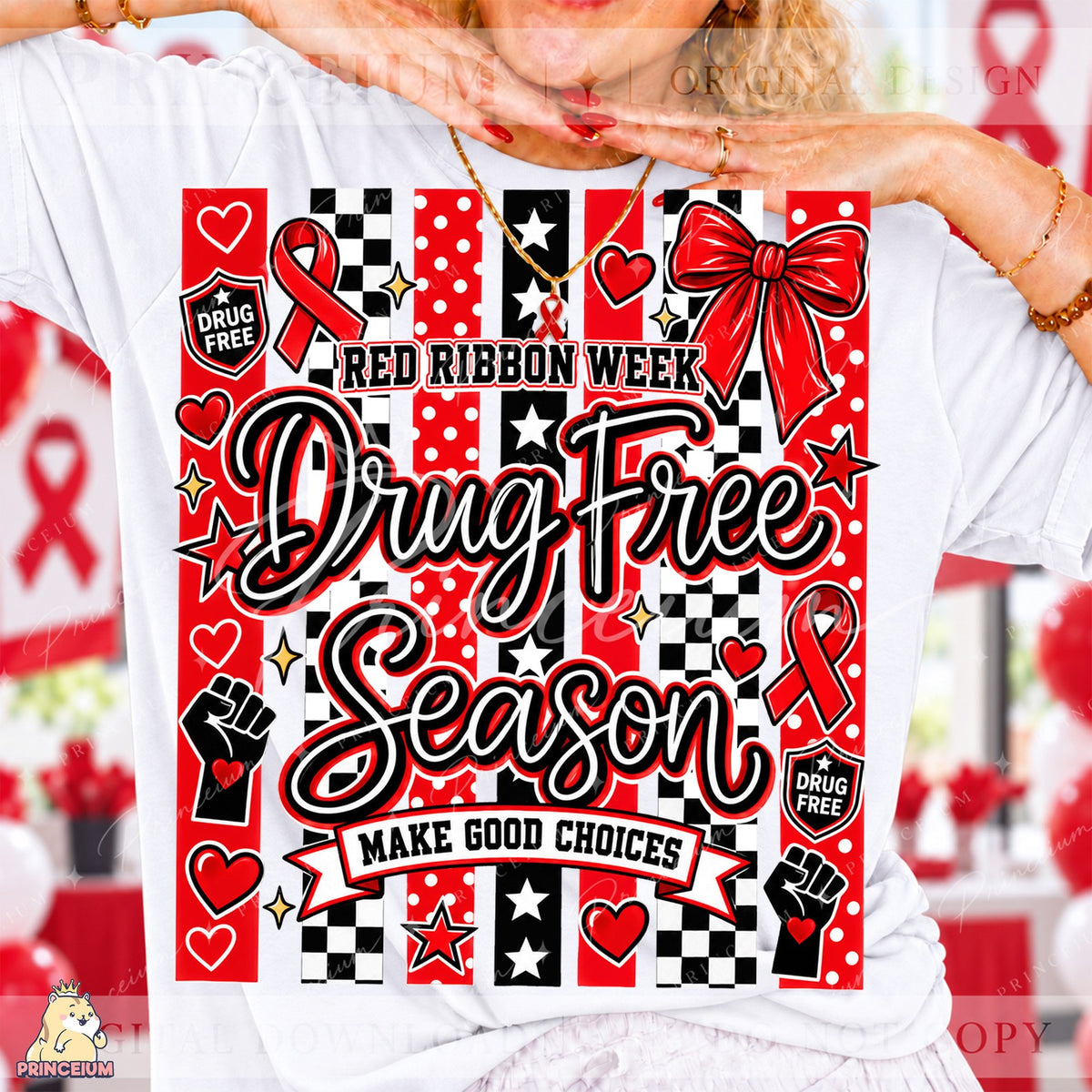 Red Ribbon Week Drug Free Season