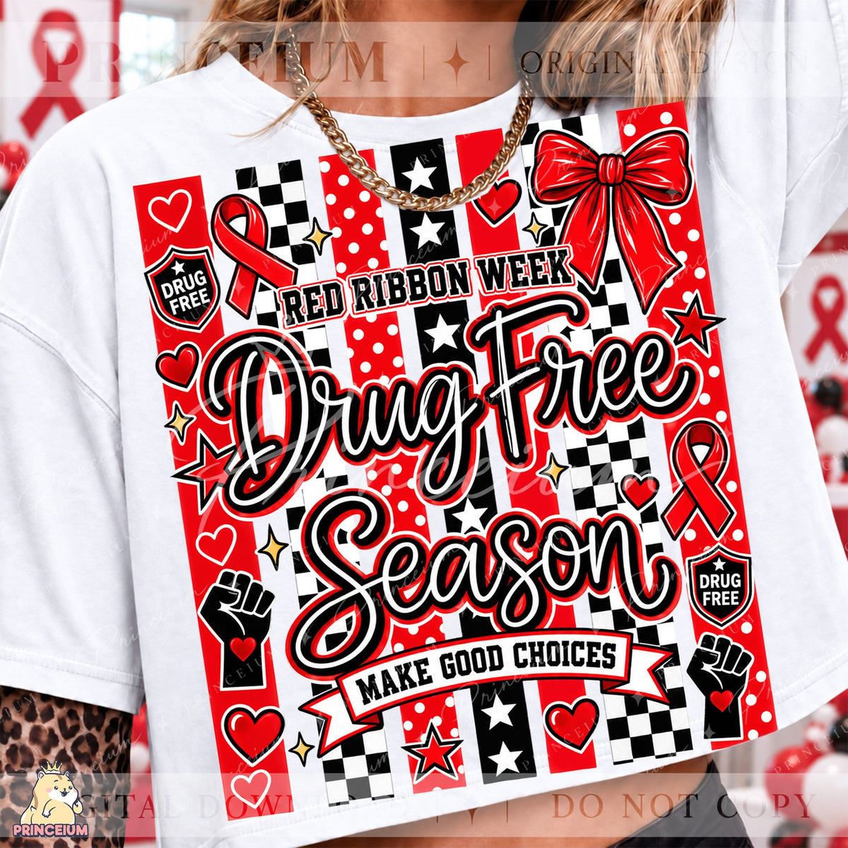 Red Ribbon Week Drug Free Season