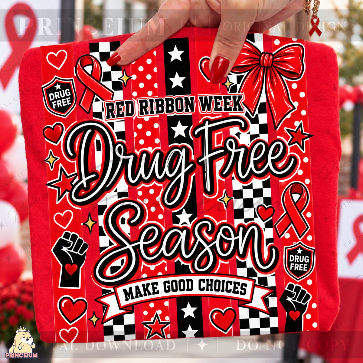 Red Ribbon Week Drug Free Season