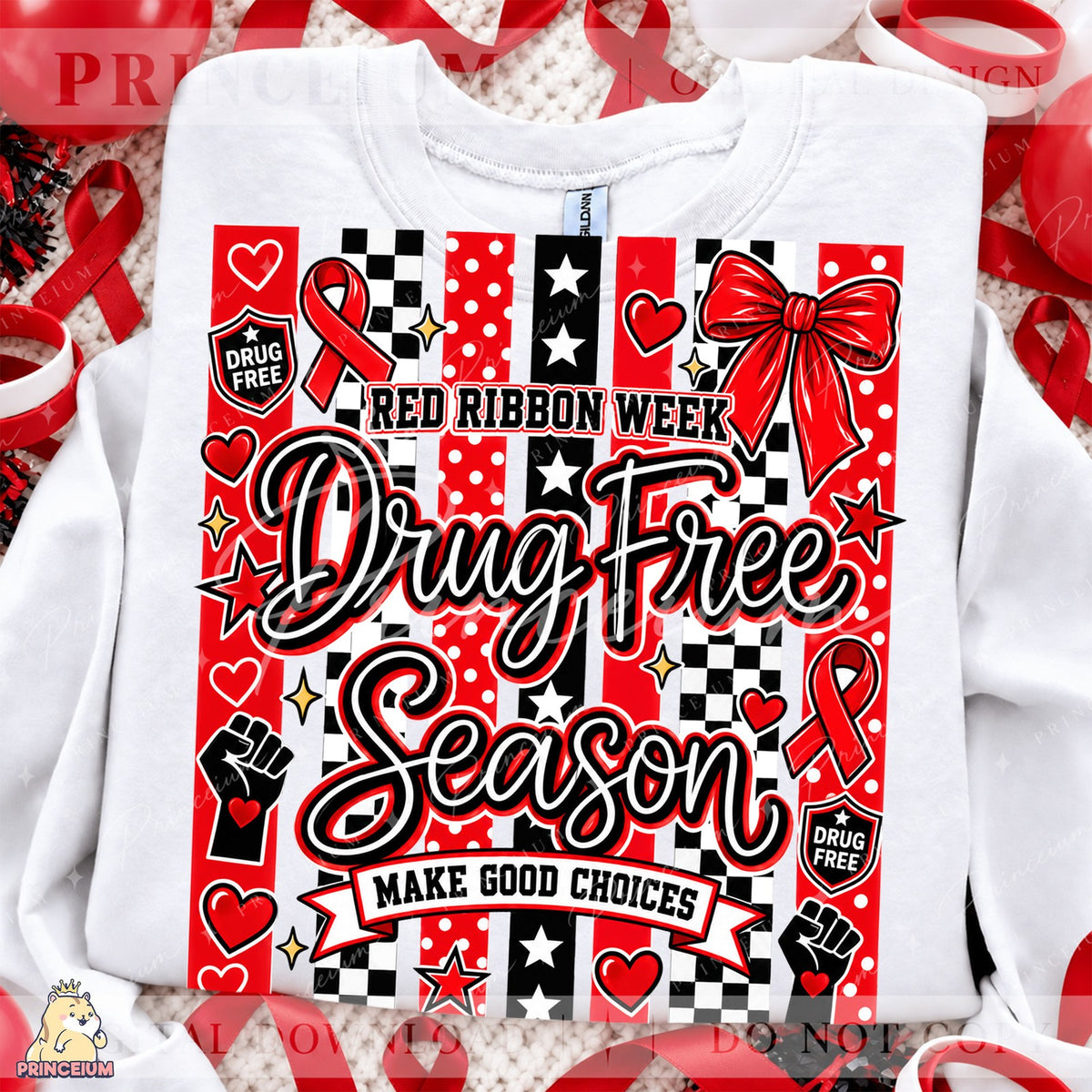Red Ribbon Week Drug Free Season