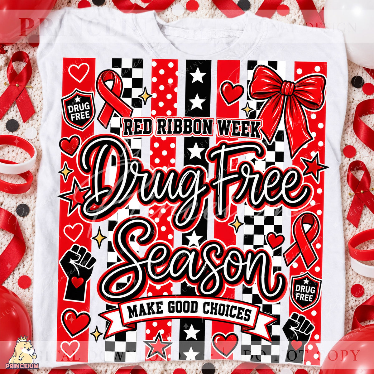 Red Ribbon Week Drug Free Season