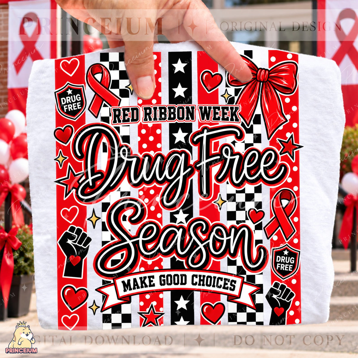 Red Ribbon Week Drug Free Season