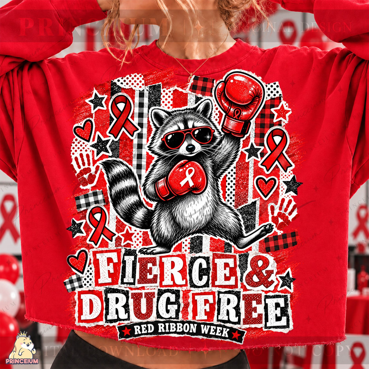Fierce & Drug Free Raccoon
