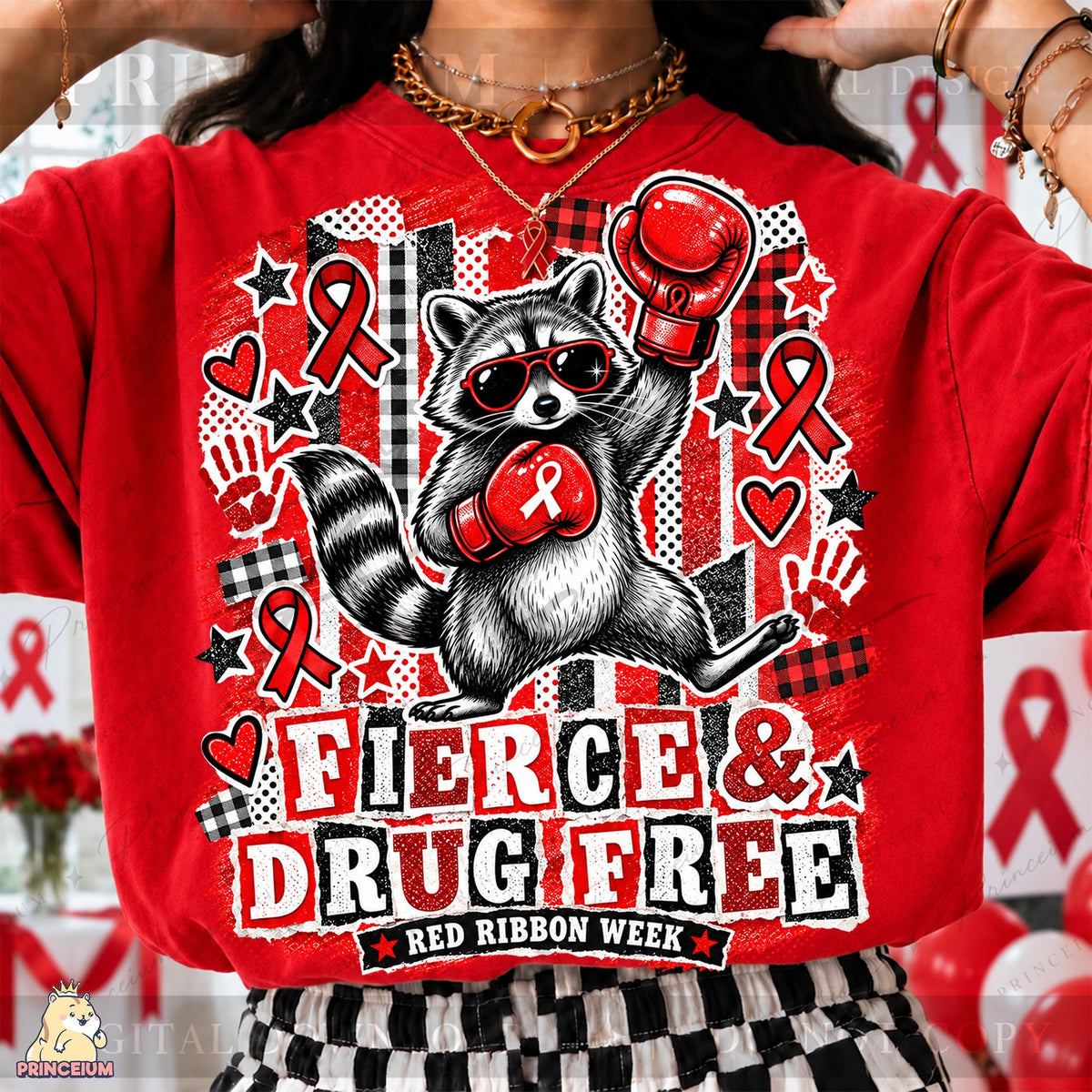 Fierce & Drug Free Raccoon