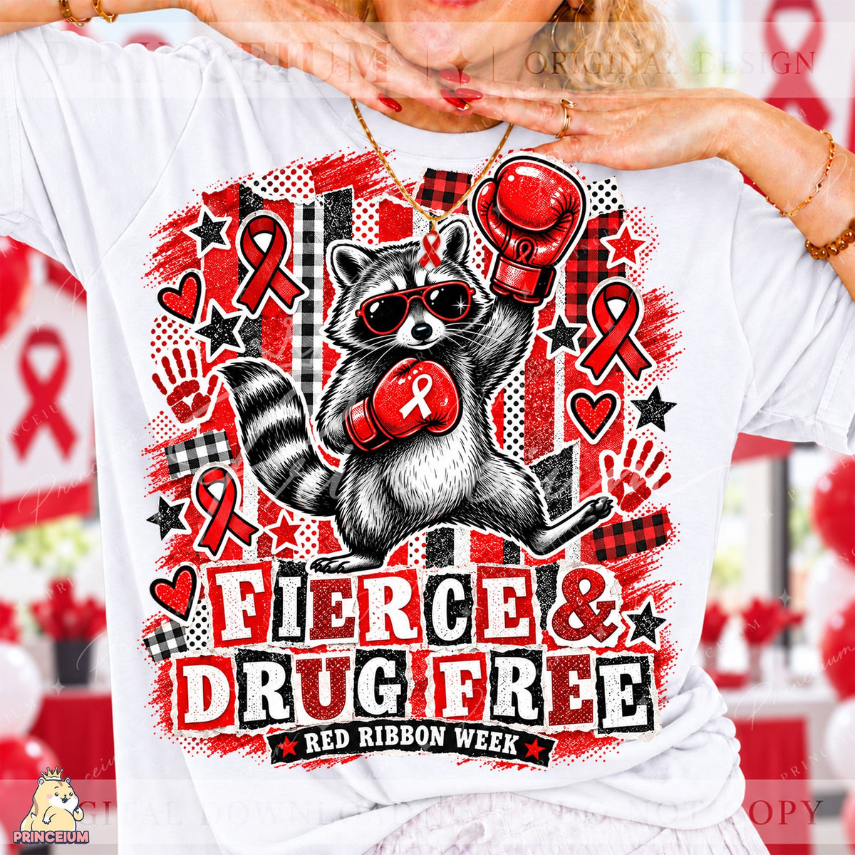 Fierce & Drug Free Raccoon