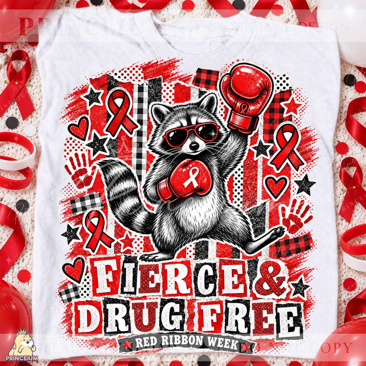 Fierce & Drug Free Raccoon