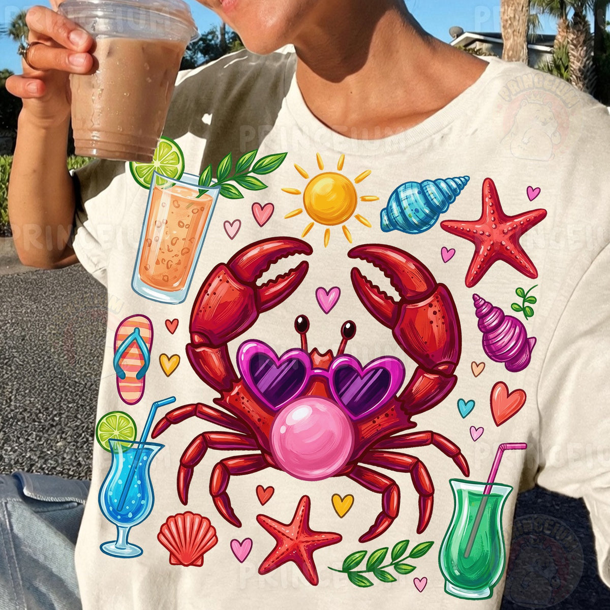 Bubblegum Crab Beach Vibes