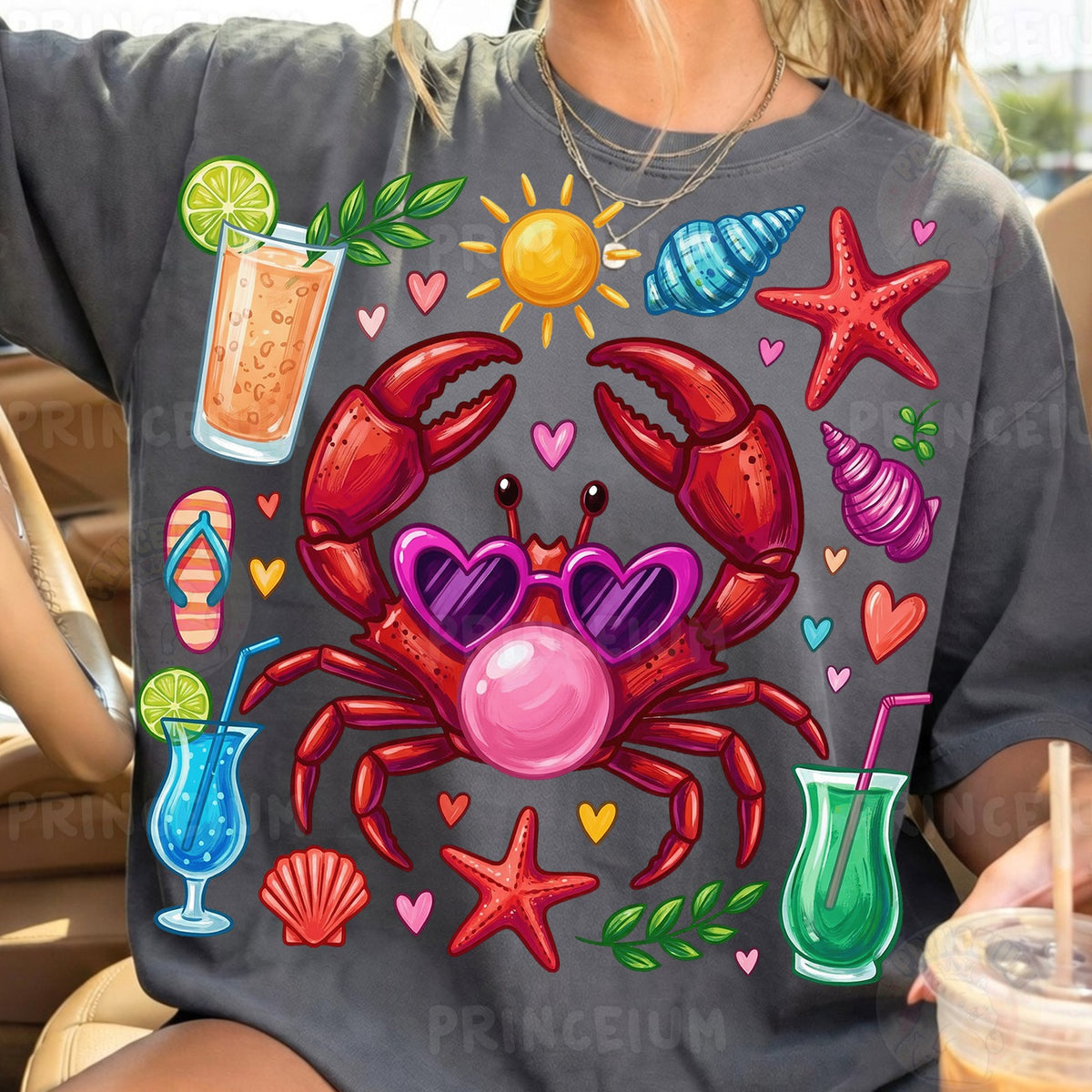 Bubblegum Crab Beach Vibes