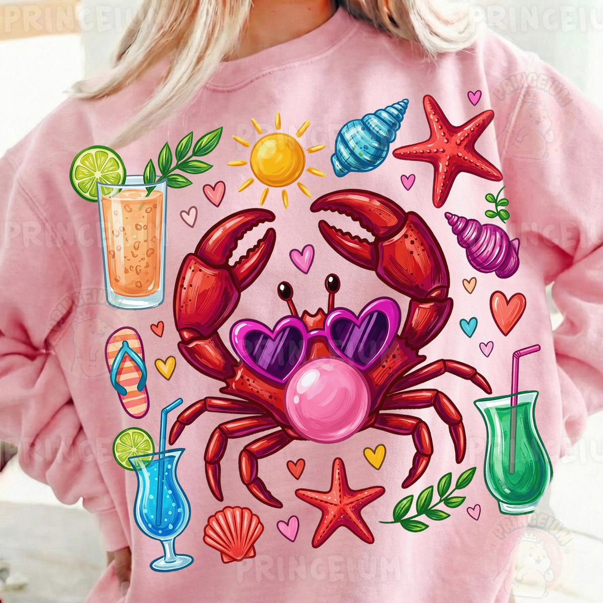 Bubblegum Crab Beach Vibes