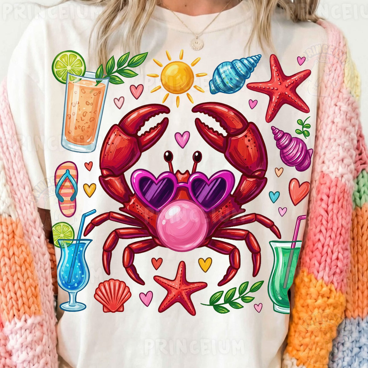 Bubblegum Crab Beach Vibes