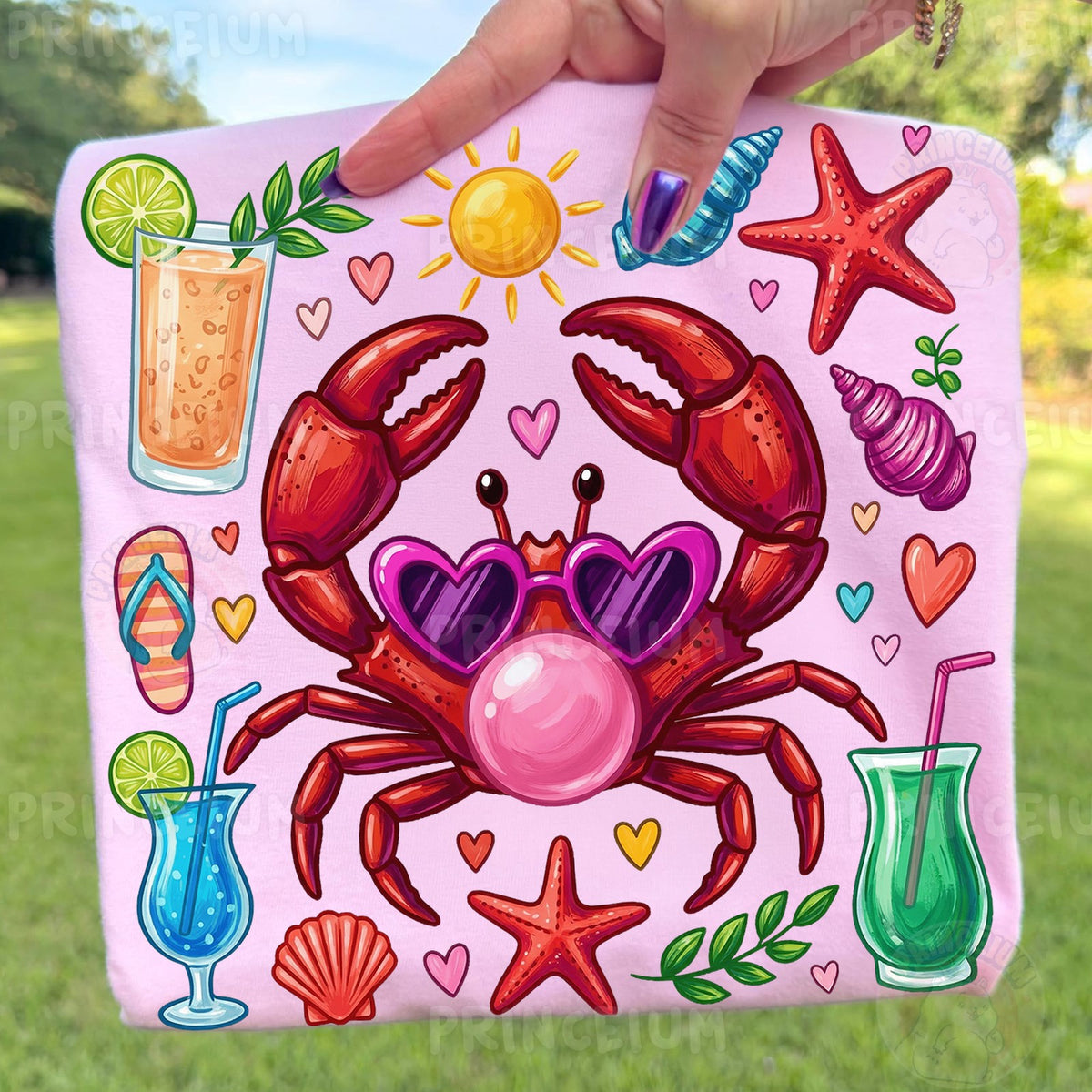 Bubblegum Crab Beach Vibes