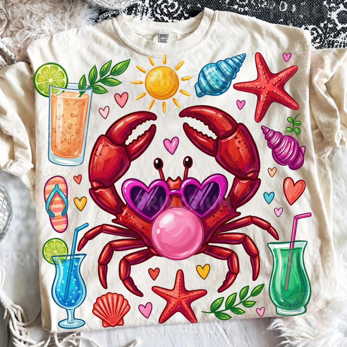 Bubblegum Crab Beach Vibes