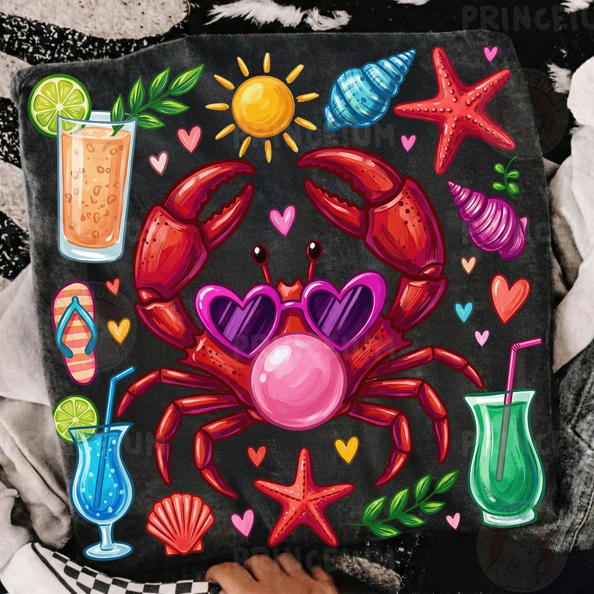 Bubblegum Crab Beach Vibes
