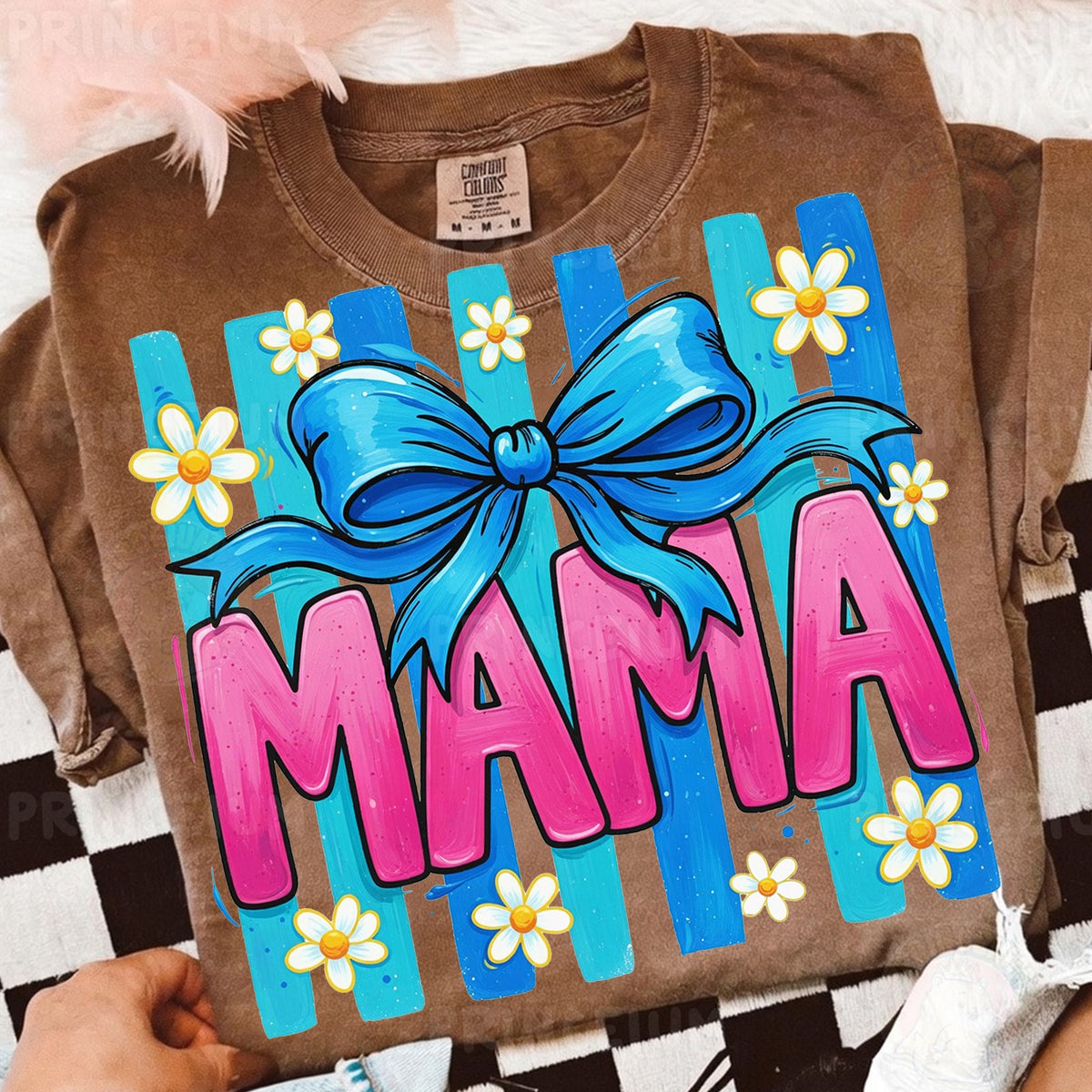 Mama Bow with Daisies