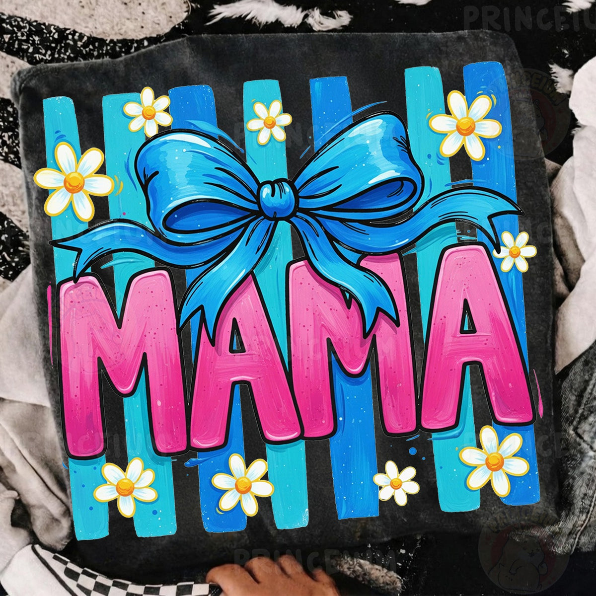 Mama Bow with Daisies