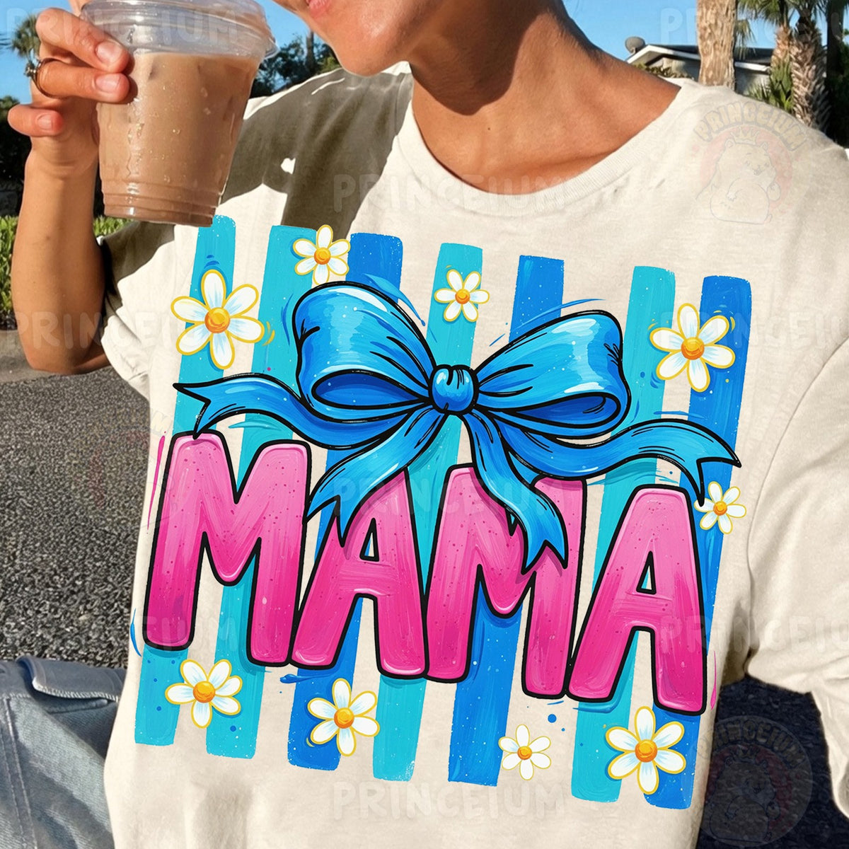 Mama Bow with Daisies