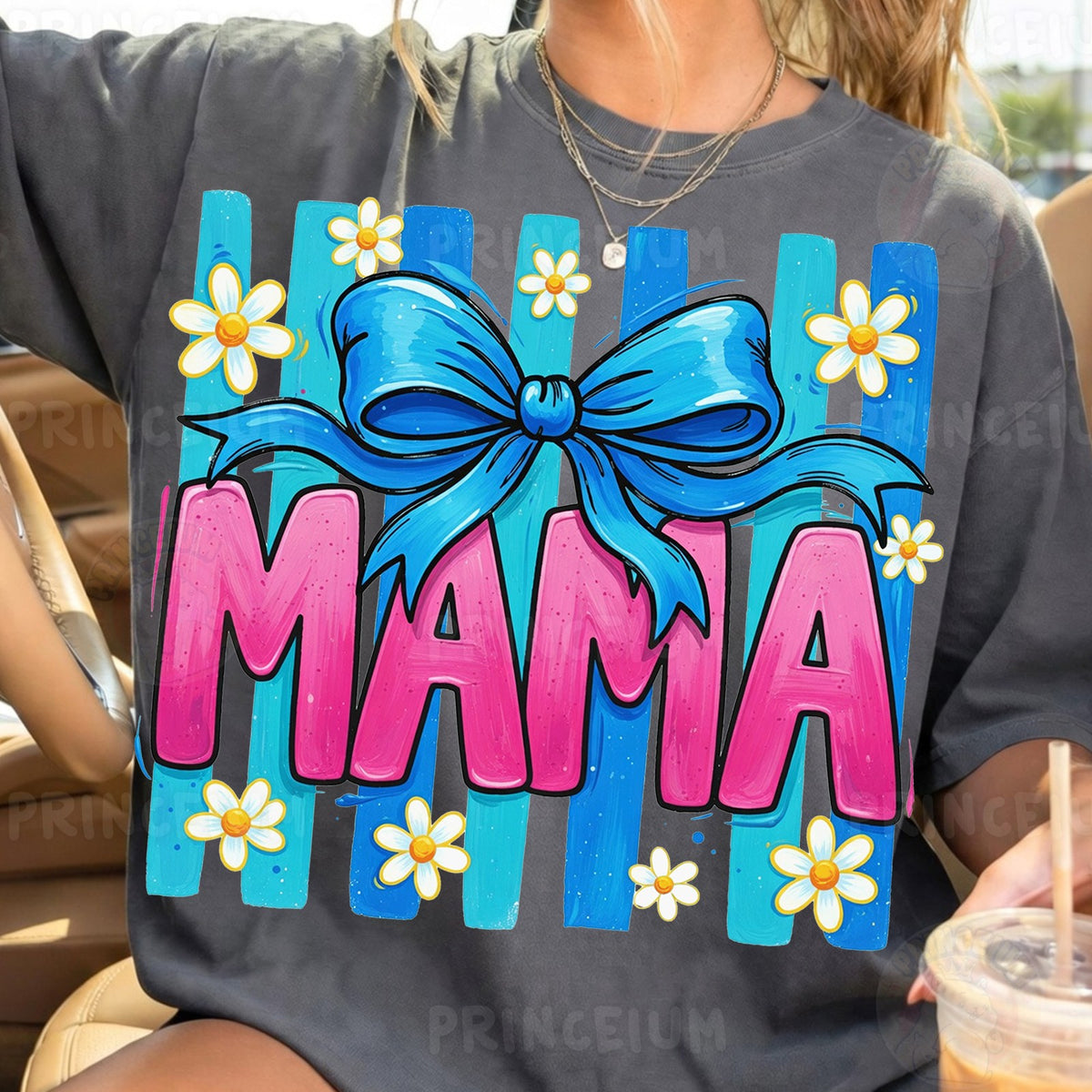 Mama Bow with Daisies