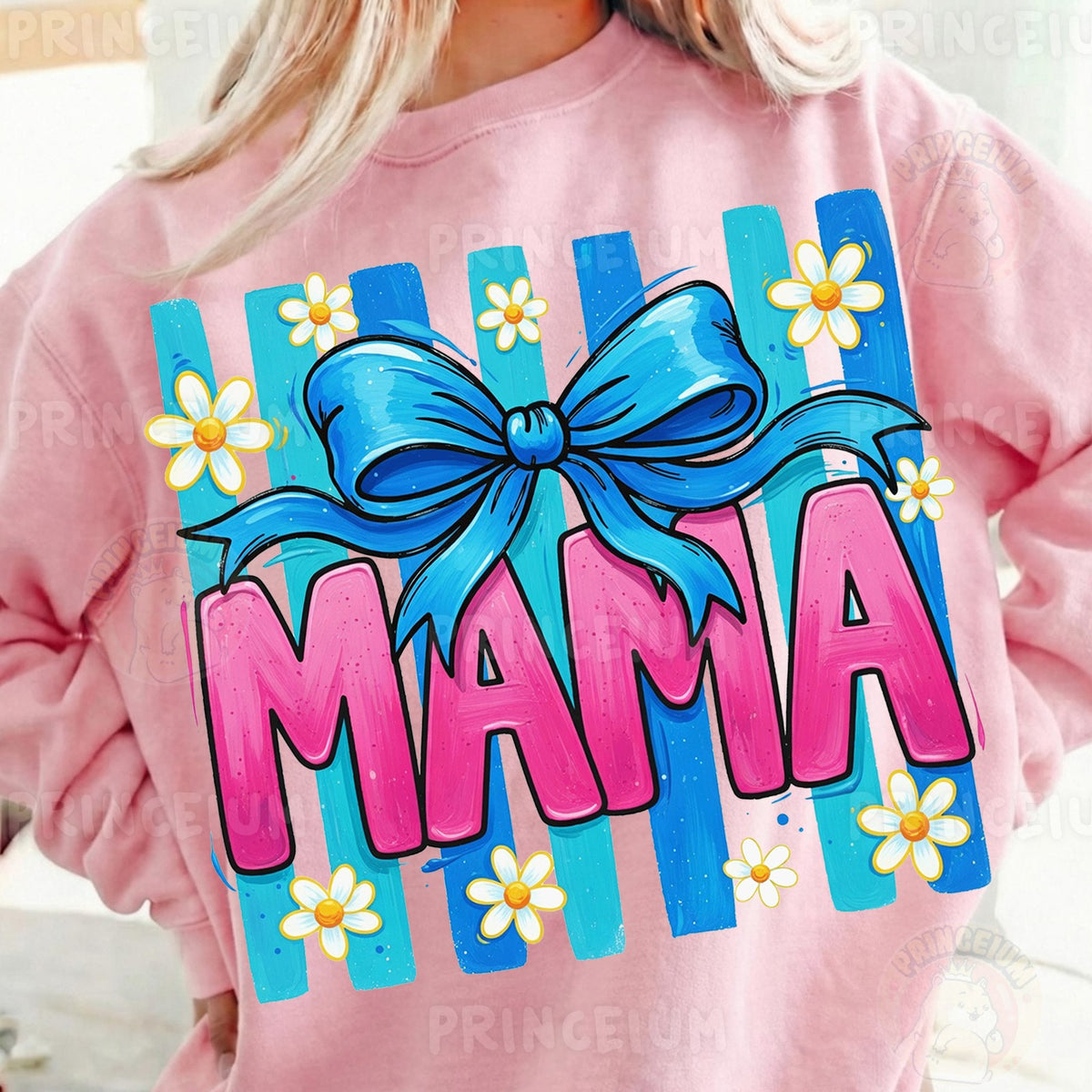 Mama Bow with Daisies